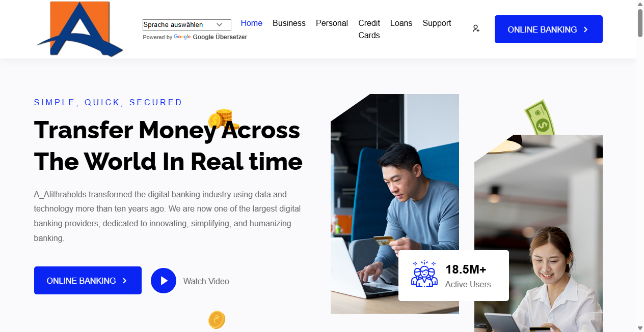 Screenshot von a-alithrahold.online