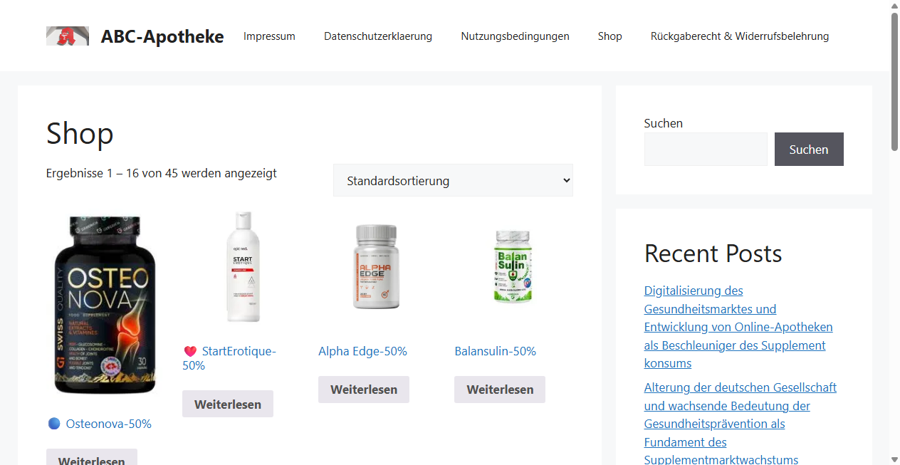 Screenshot von abc-apotheke-hamburg.de