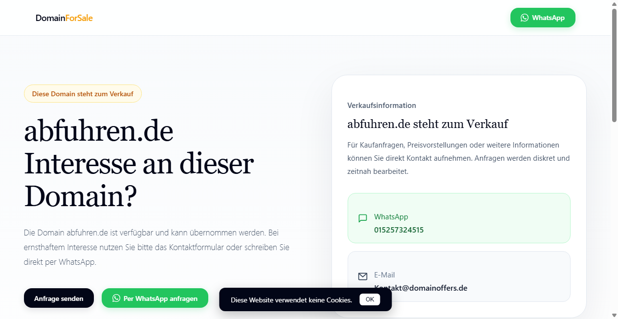 Bestätigte Warnung zu abfuhren.de (2026)