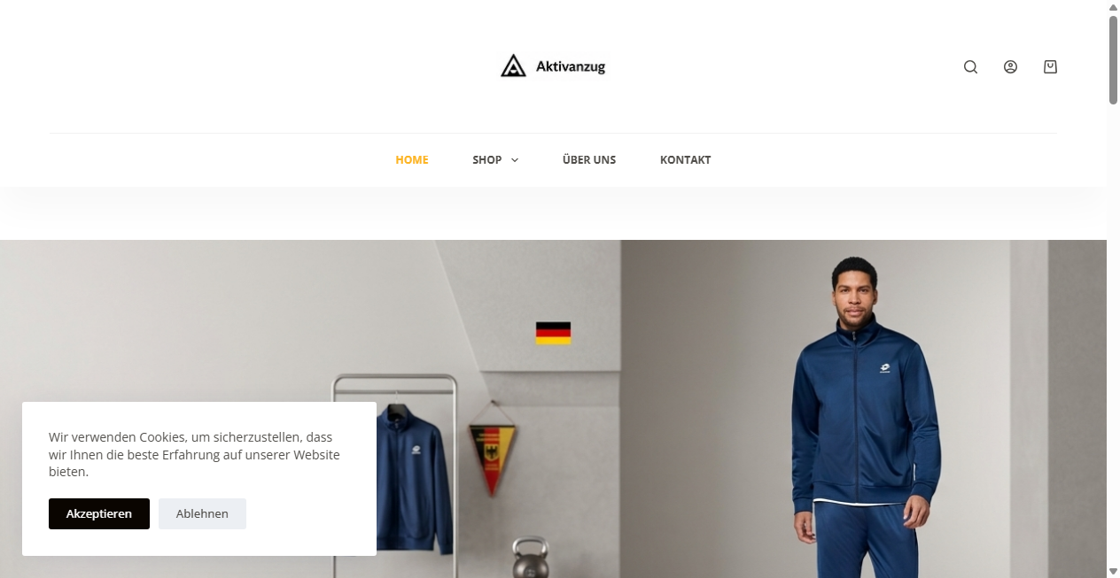 Screenshot von aktivanzug.com
