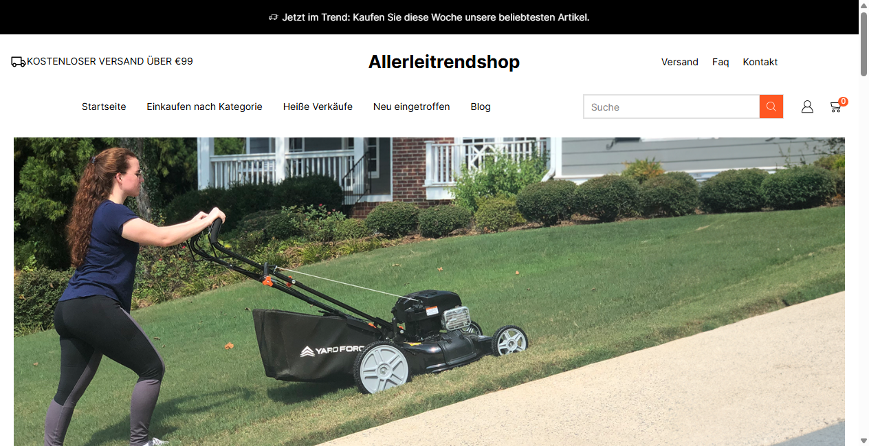 Screenshot von allerleitrendshop.de
