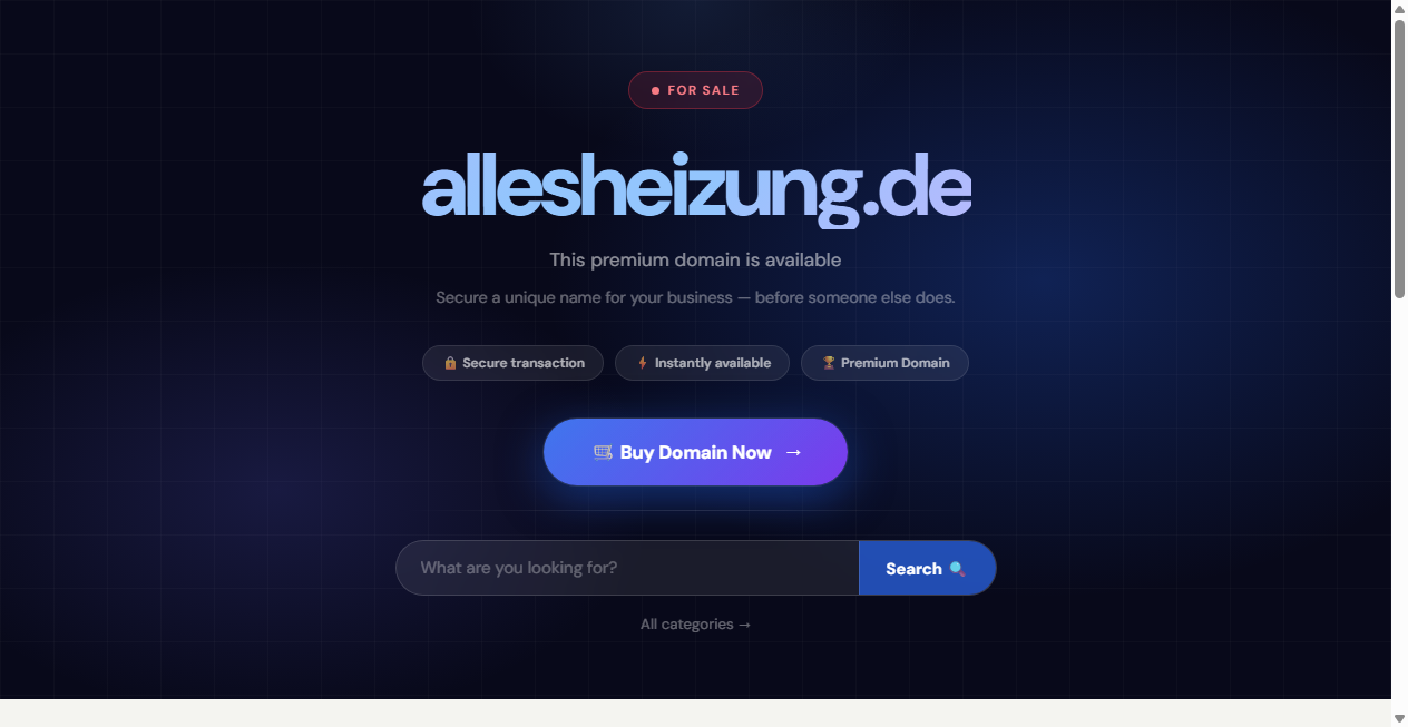 Screenshot von allesheizung.de