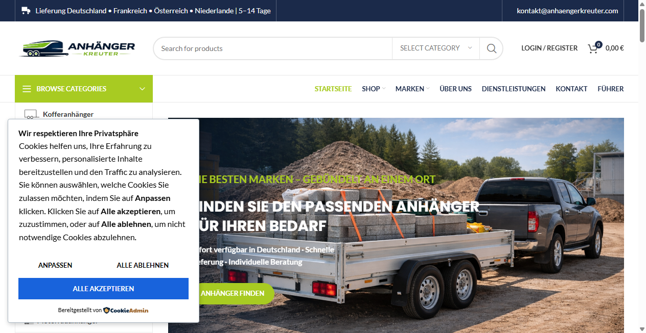 Screenshot von anhaengerkreuter.com