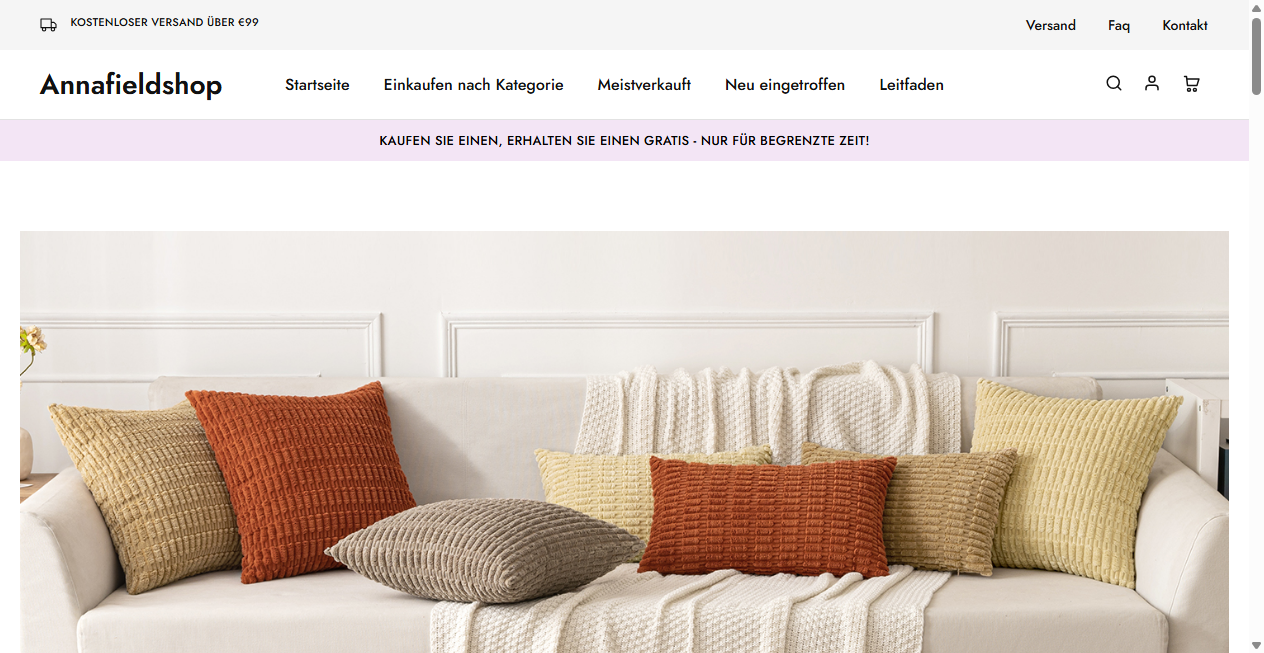 Screenshot von annafieldshop.de