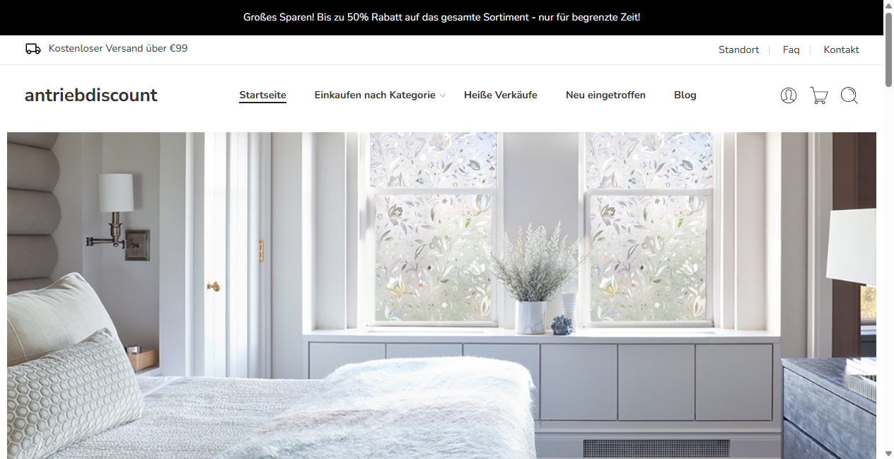 Screenshot von antriebdiscount.de