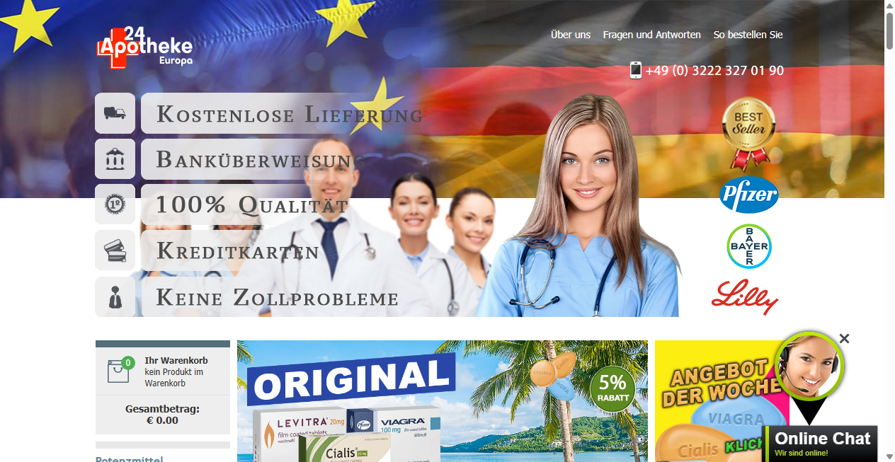 Screenshot von apotheke24eu.de