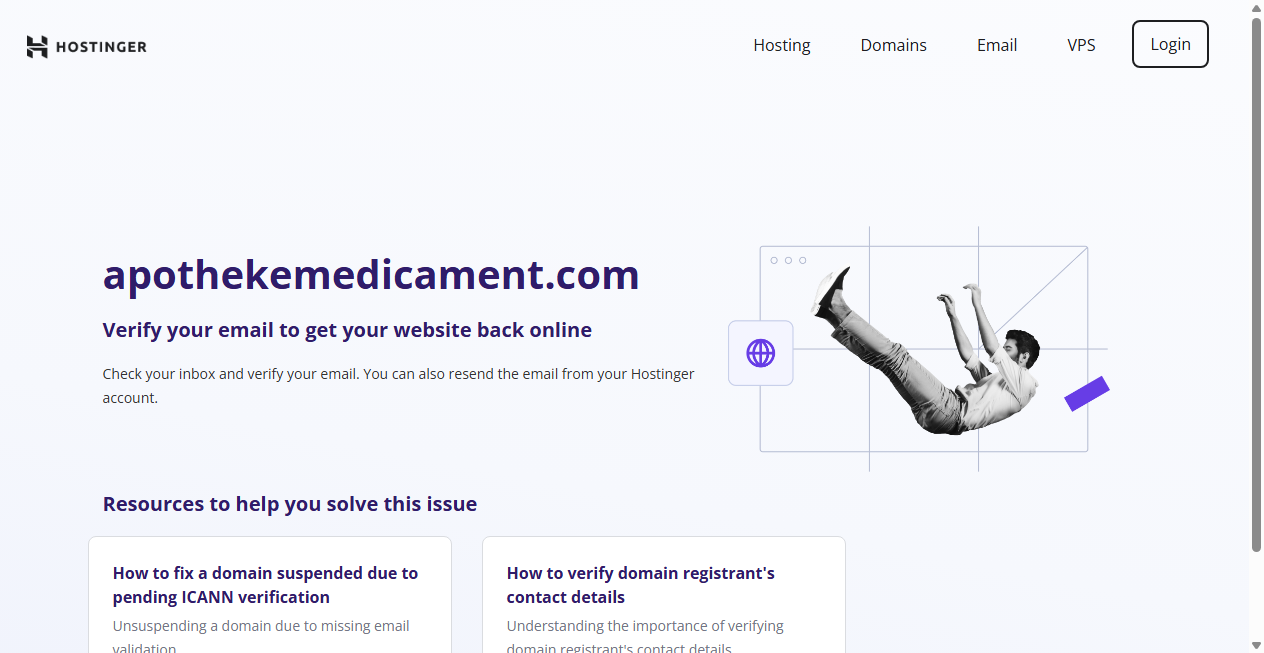 Bestätigte Warnung zu apothekemedicament.com (2026)