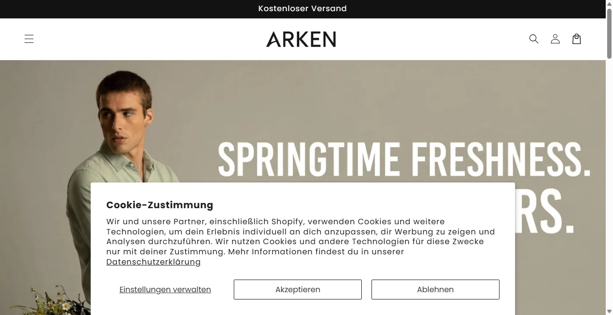 Screenshot von arkenberlin.de