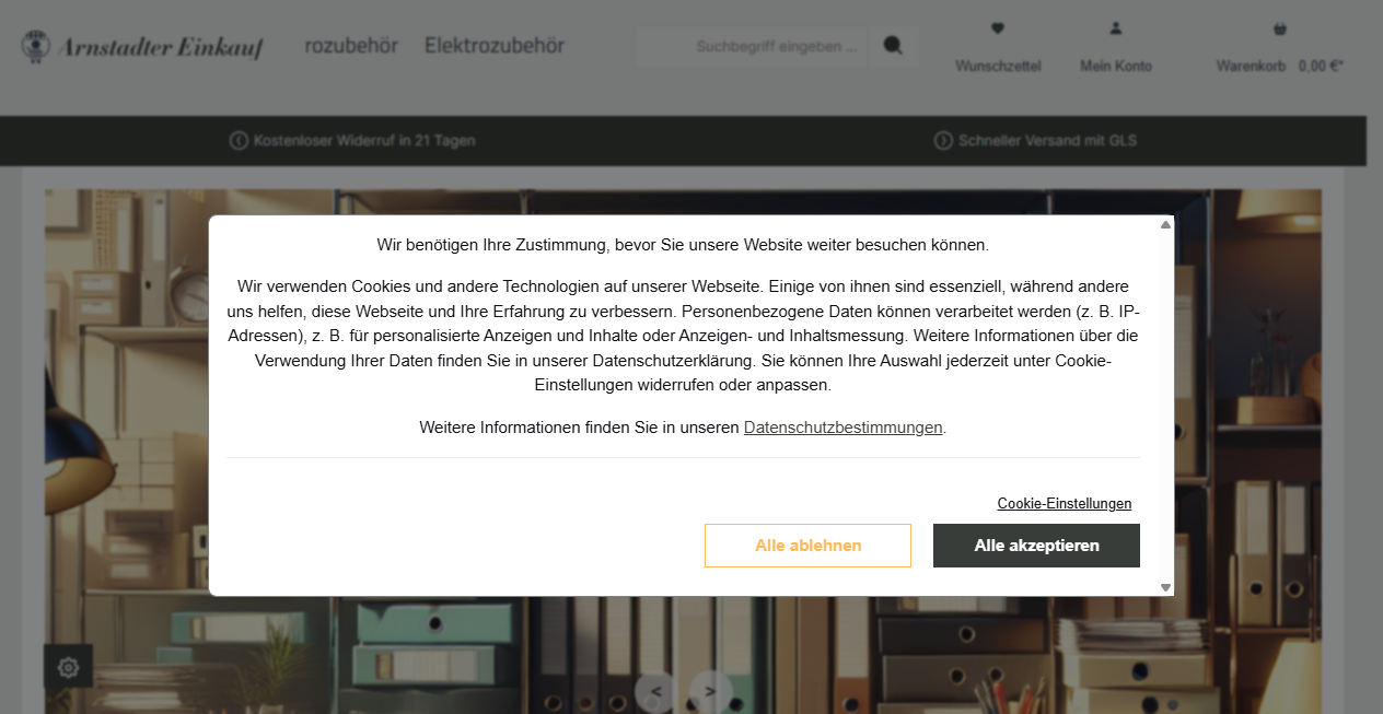Fake Shop Warnung: arnstadter-einkauf.de (2026)