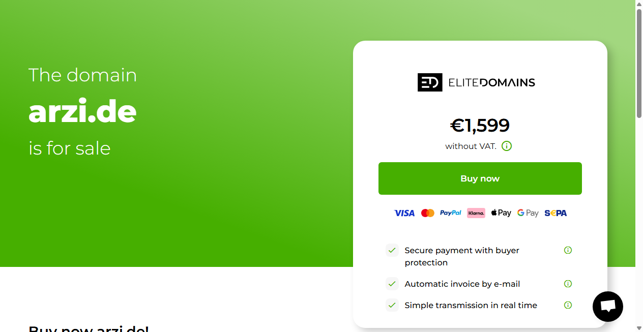 Screenshot von arzi.de