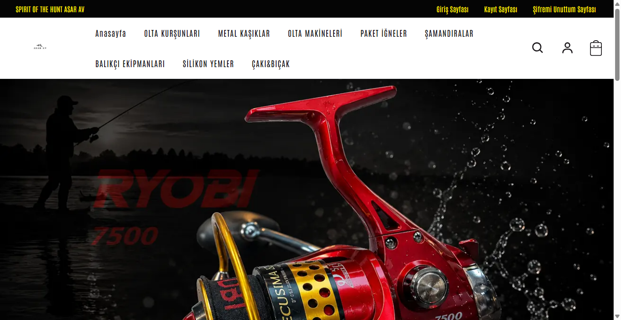 Screenshot von asaravstore.com