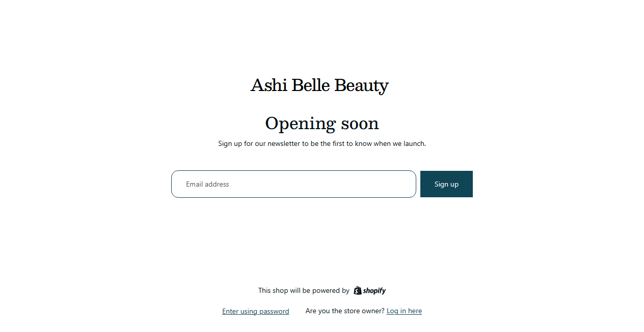 Screenshot von ashibellebeauty.com