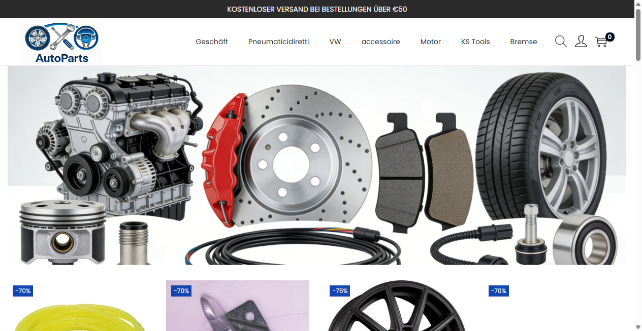 Screenshot von automotorplus.com