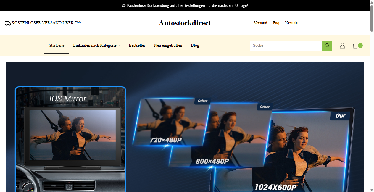 Screenshot von autostockdirect.de