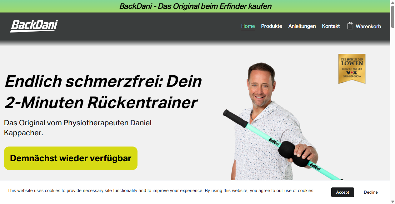 Fake Shop Warnung: back-dani.shop (2026)
