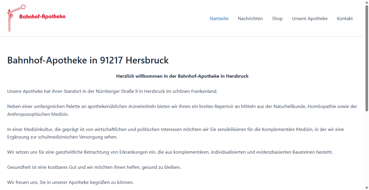 Bestätigte Warnung zu bahnhof-apotheke-hersbruck.de (2026)