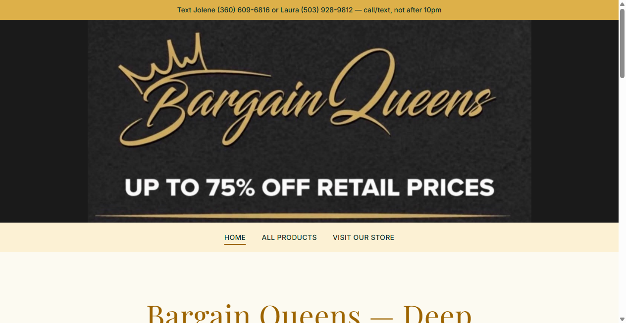 Bestätigte Warnung zu bargainqueensdiscount.com (2026)