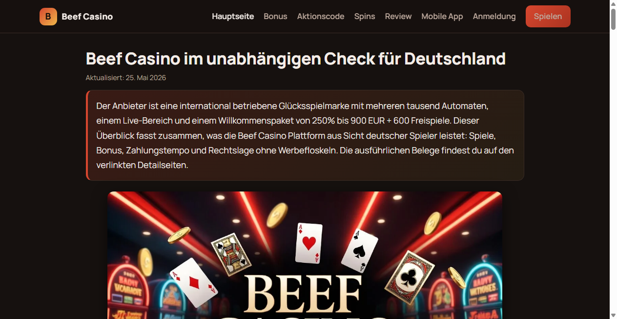 Bestätigte Warnung zu beef-online-casino-de.de (2026)