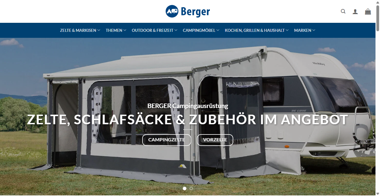 Screenshot von berger-deals.com