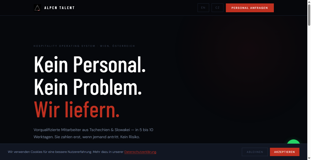 Screenshot von bergersearch.at
