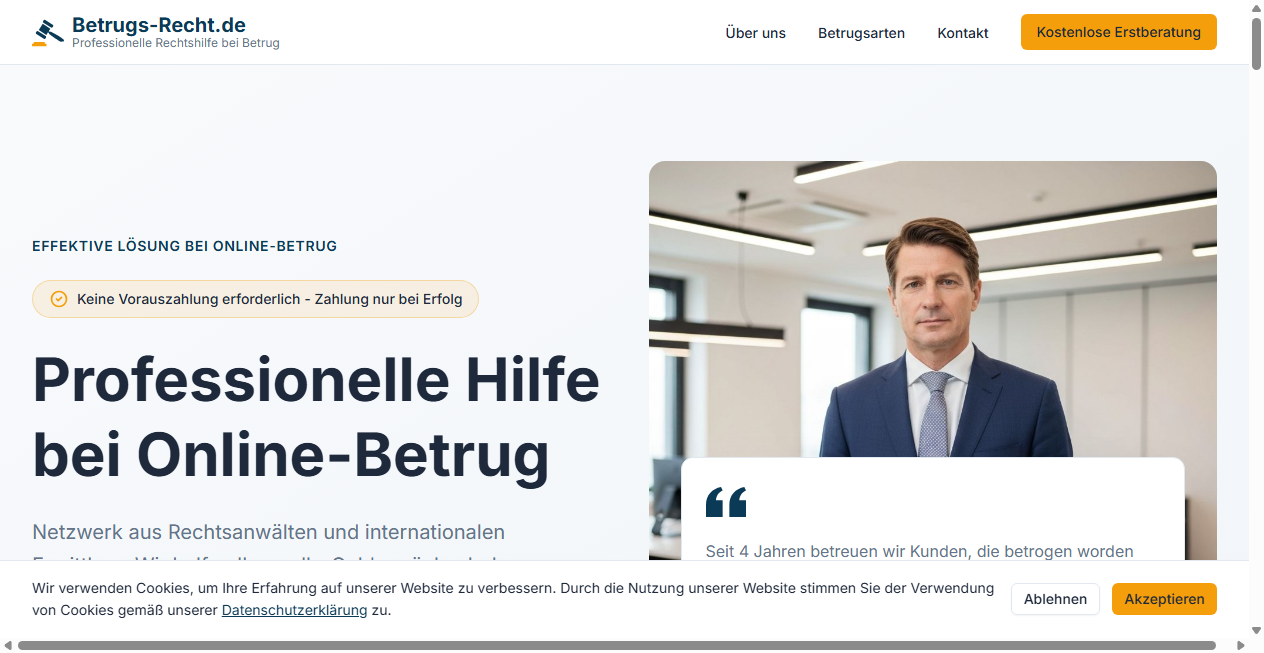 Fake Shop Warnung: betrugsrecht.de (2026)