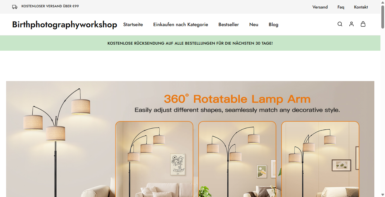 Screenshot von birthphotographyworkshop.de