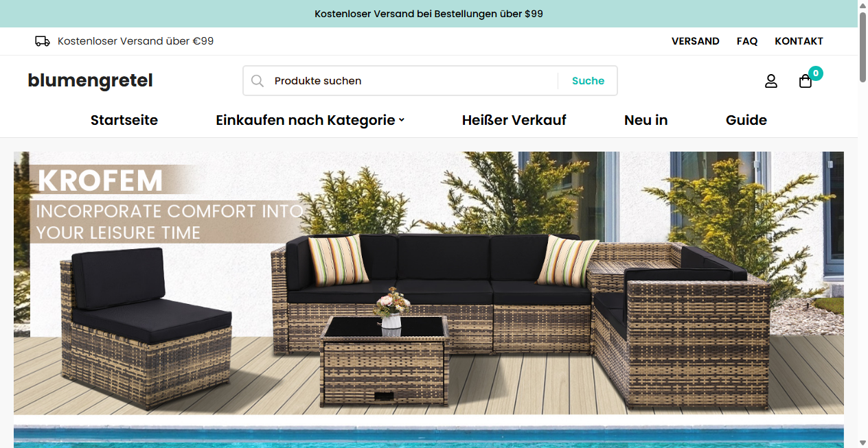Screenshot von blumengretel.de
