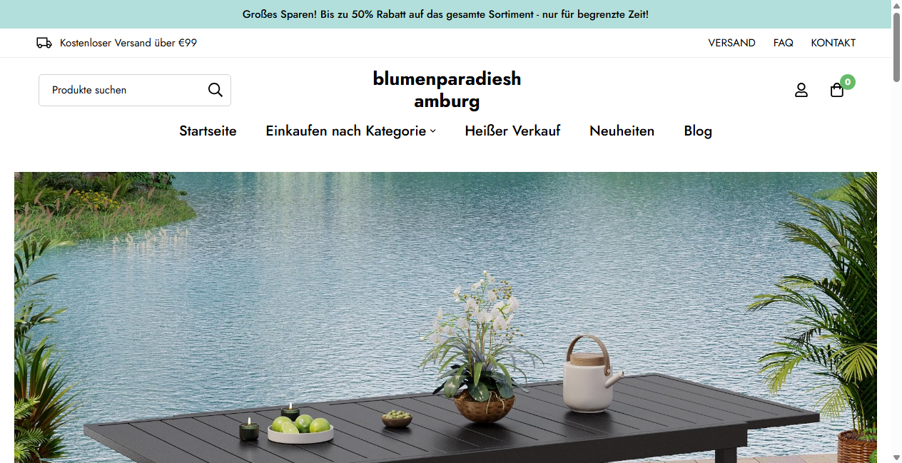 Screenshot von blumenparadieshamburg.de