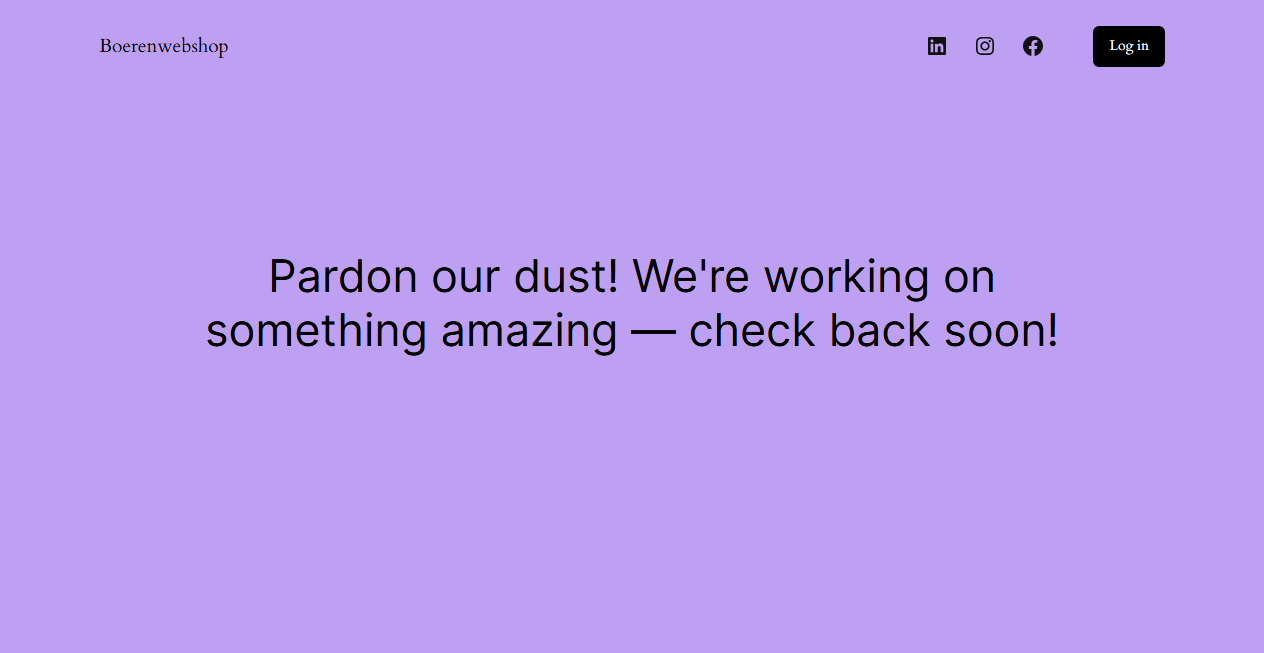 Screenshot von boerenwebshop.com