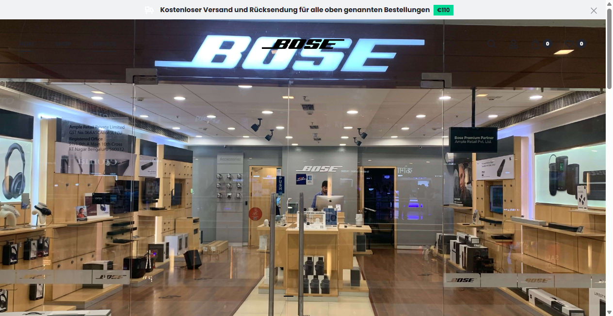 Fake Shop Warnung: bose.com.de (2026)