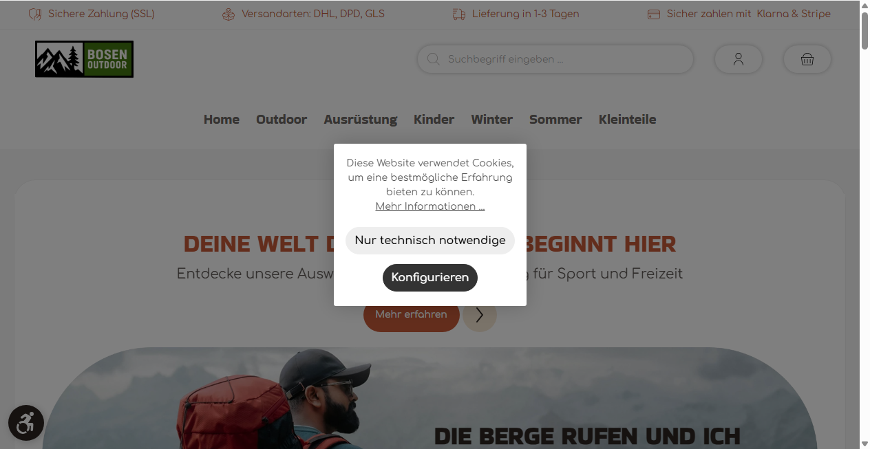 Fake Shop Warnung: bosen-outdoor.com (2026)