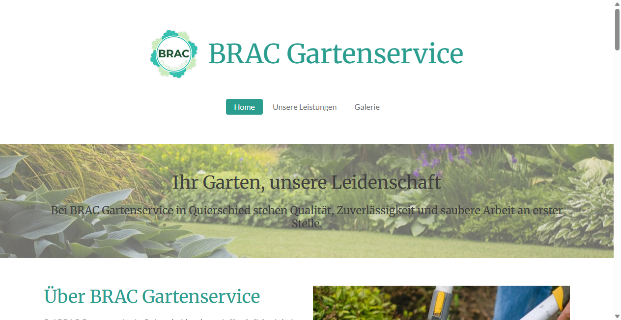 Screenshot von bracgartenservice.de