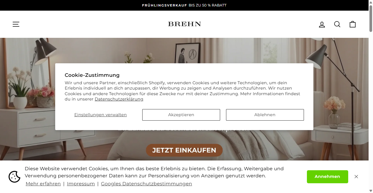Fake Shop Warnung: brehn.de (2026)