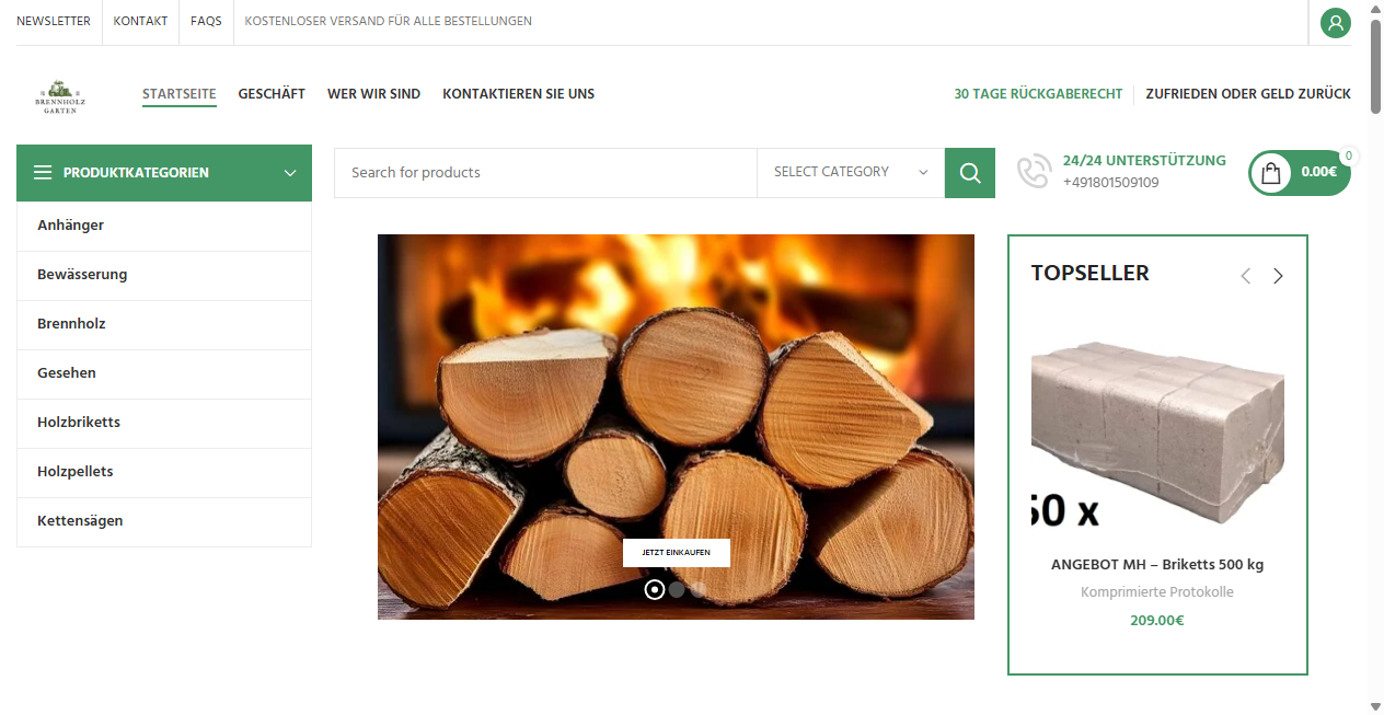 Fake Shop Warnung: brennholzgarten.de (2026)
