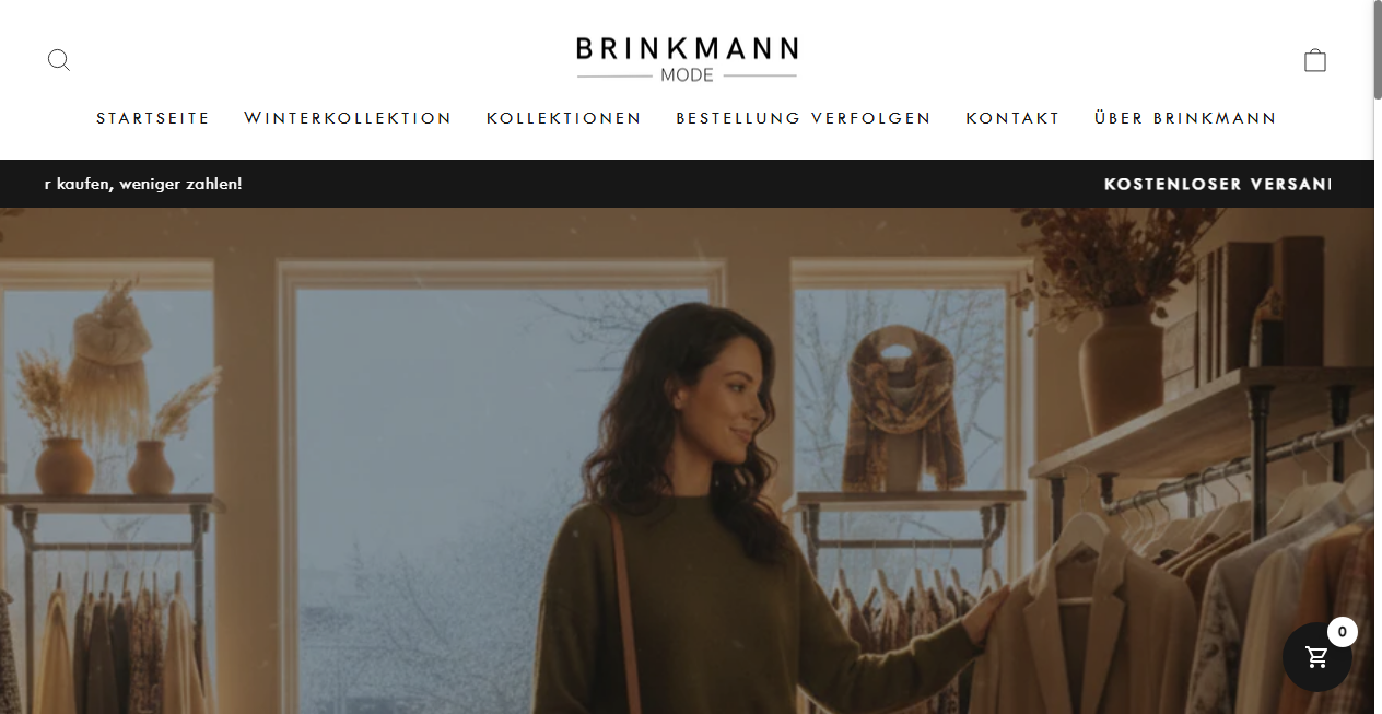 Screenshot von brinkmann-mode.de