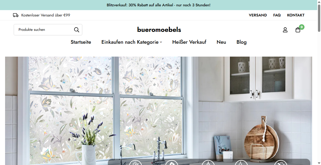 Screenshot von bueromoebels.de