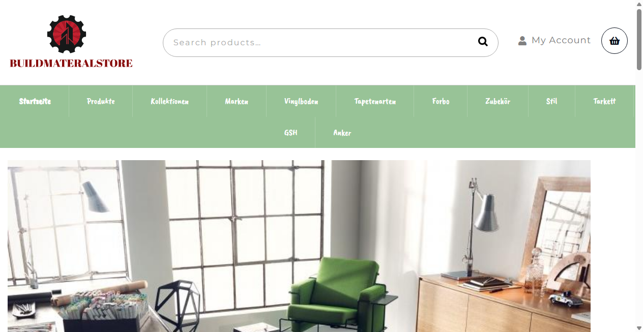 Screenshot von buildmaterialstore.com