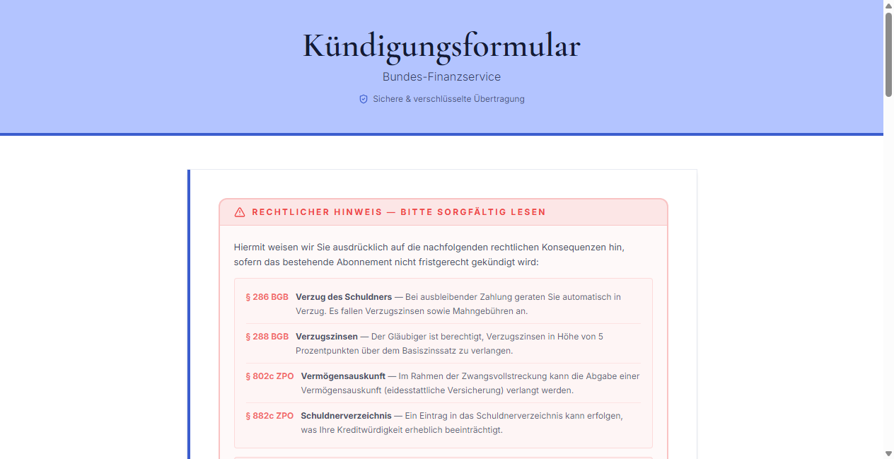 Screenshot von bundes-finanzservice.de