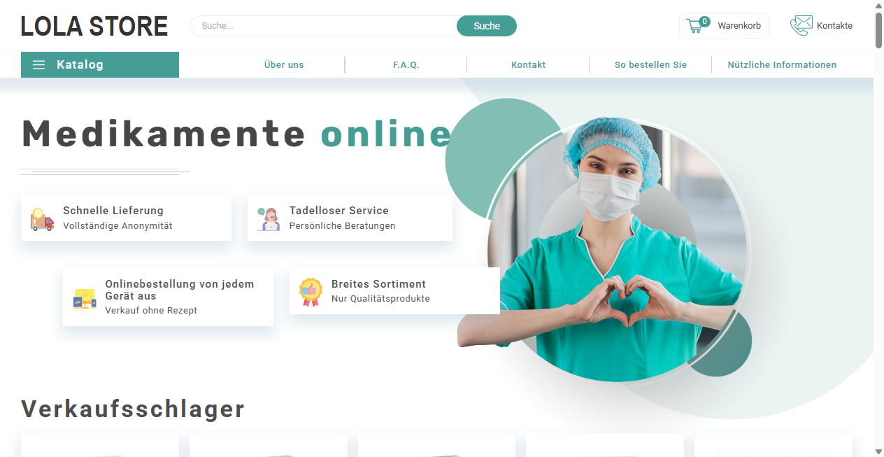 Screenshot von bylola-store.de