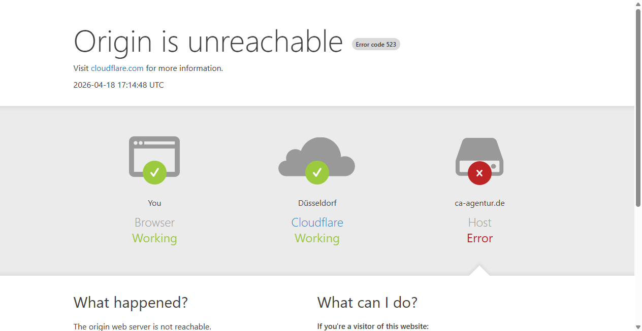 Screenshot von ca-agentur.de