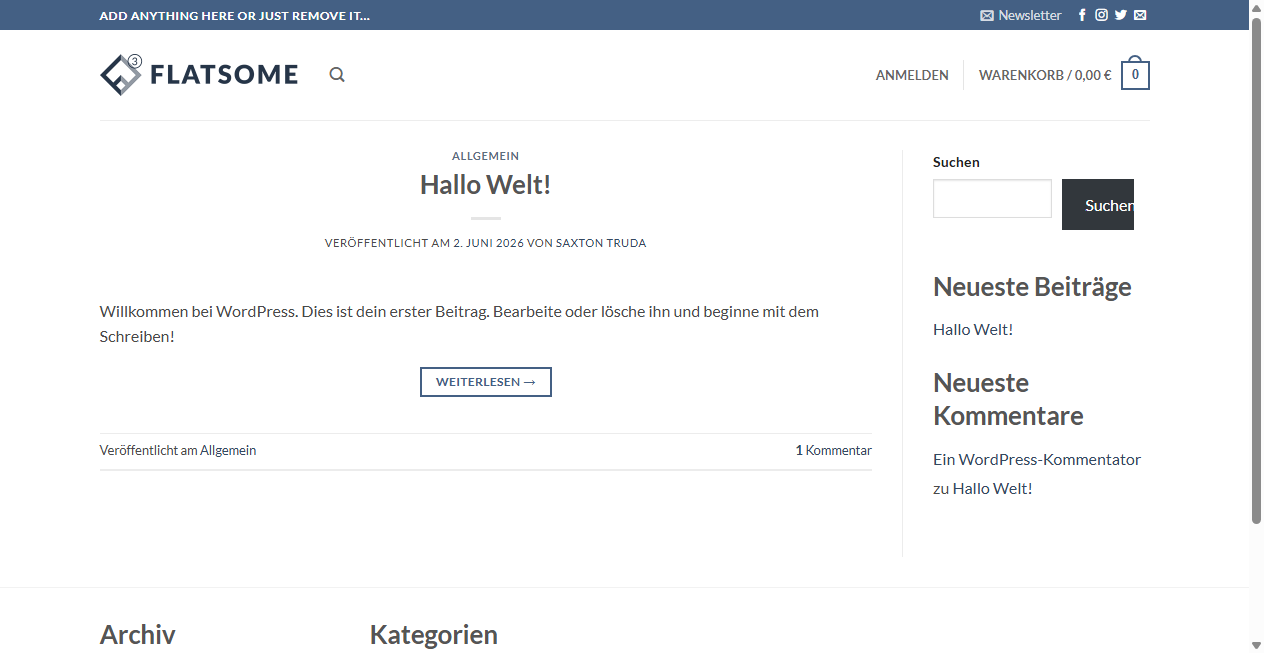 Screenshot von capeshops.de
