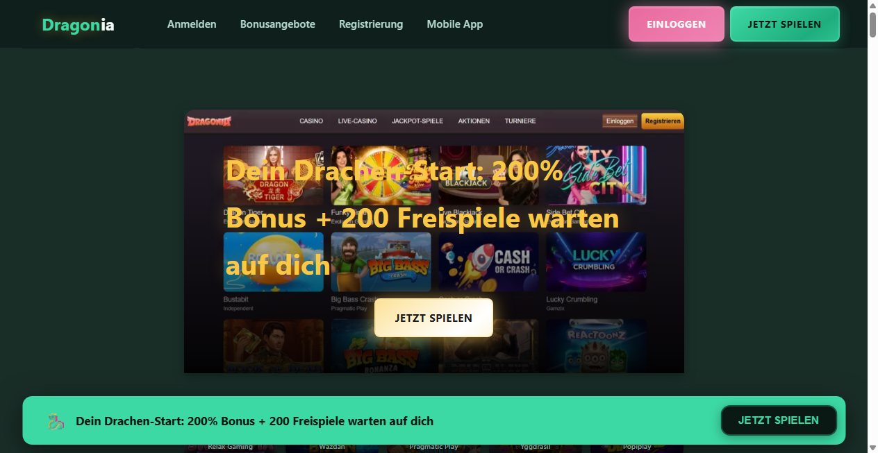 Bestätigte Warnung zu casino-dragonia-online.de (2026)