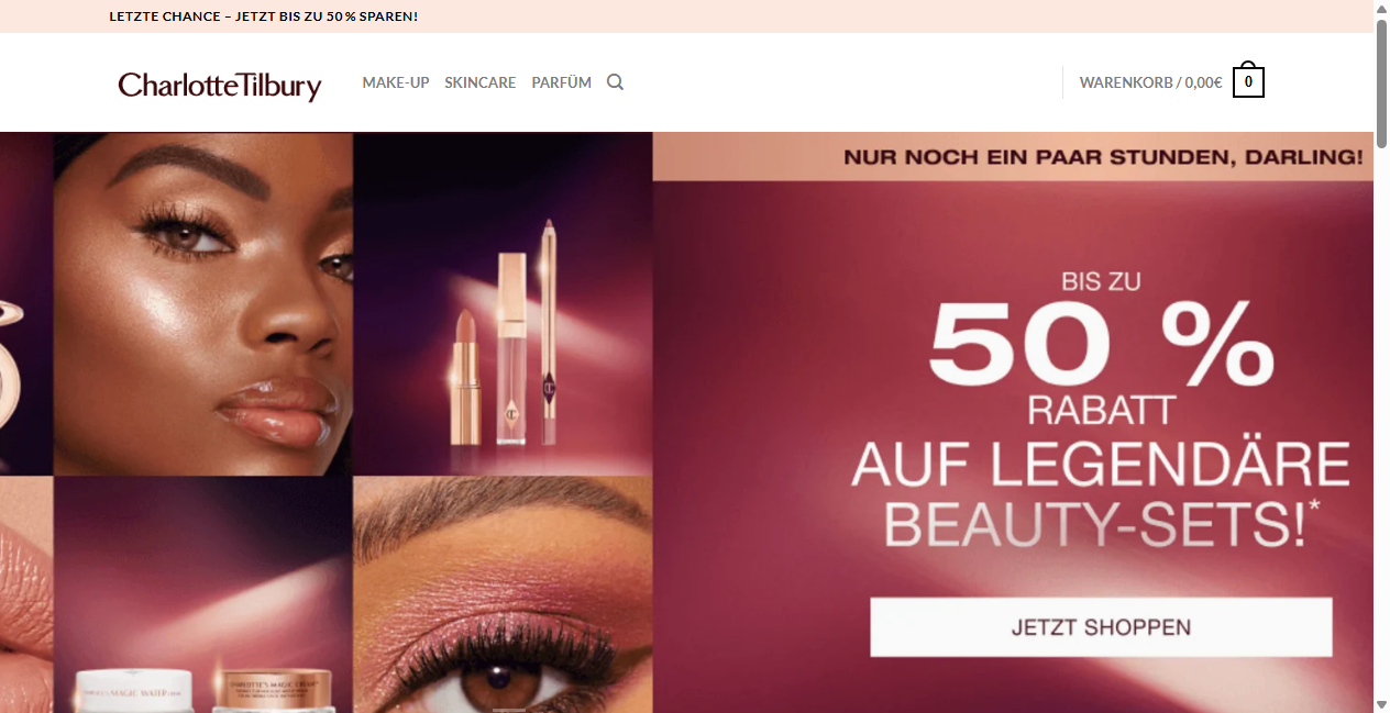 Screenshot von charlottetilbury-de.com