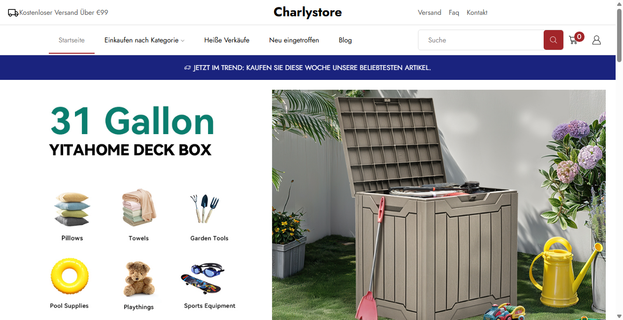 Screenshot von charlystore.de