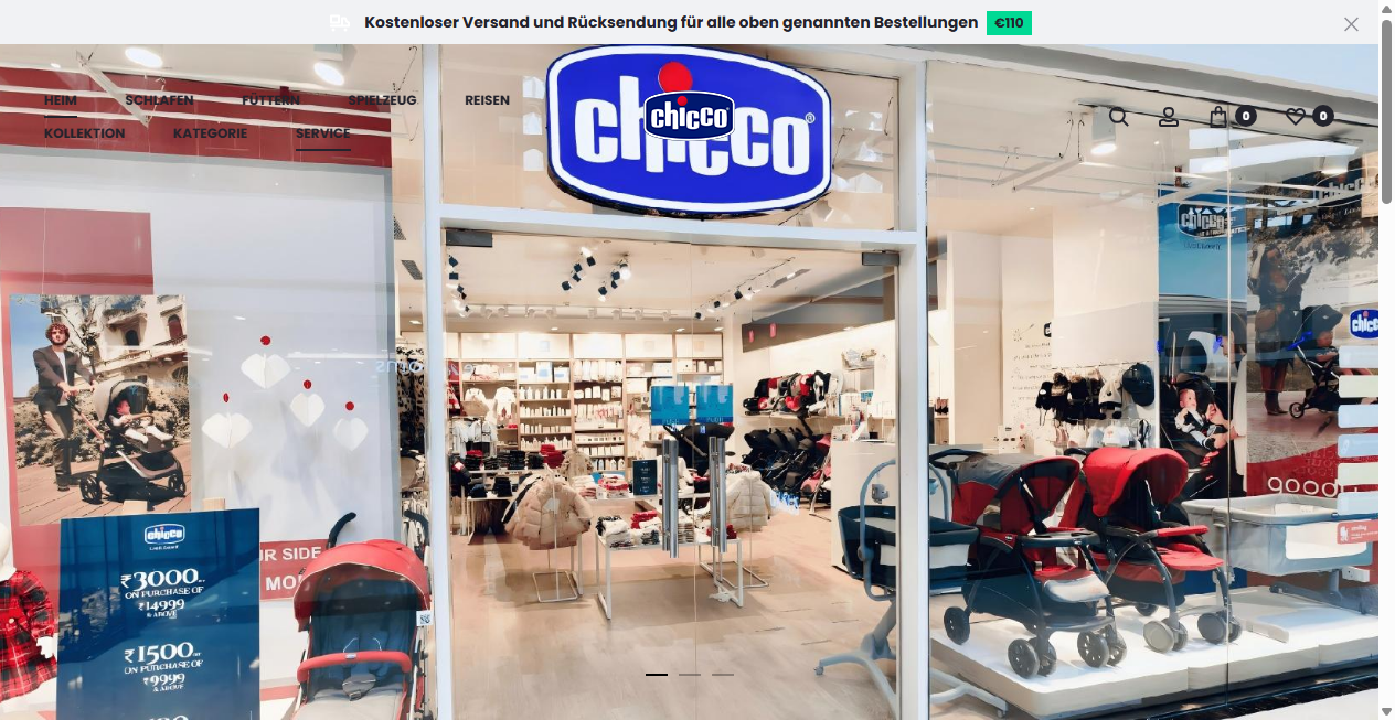 Screenshot von chicco.com.de