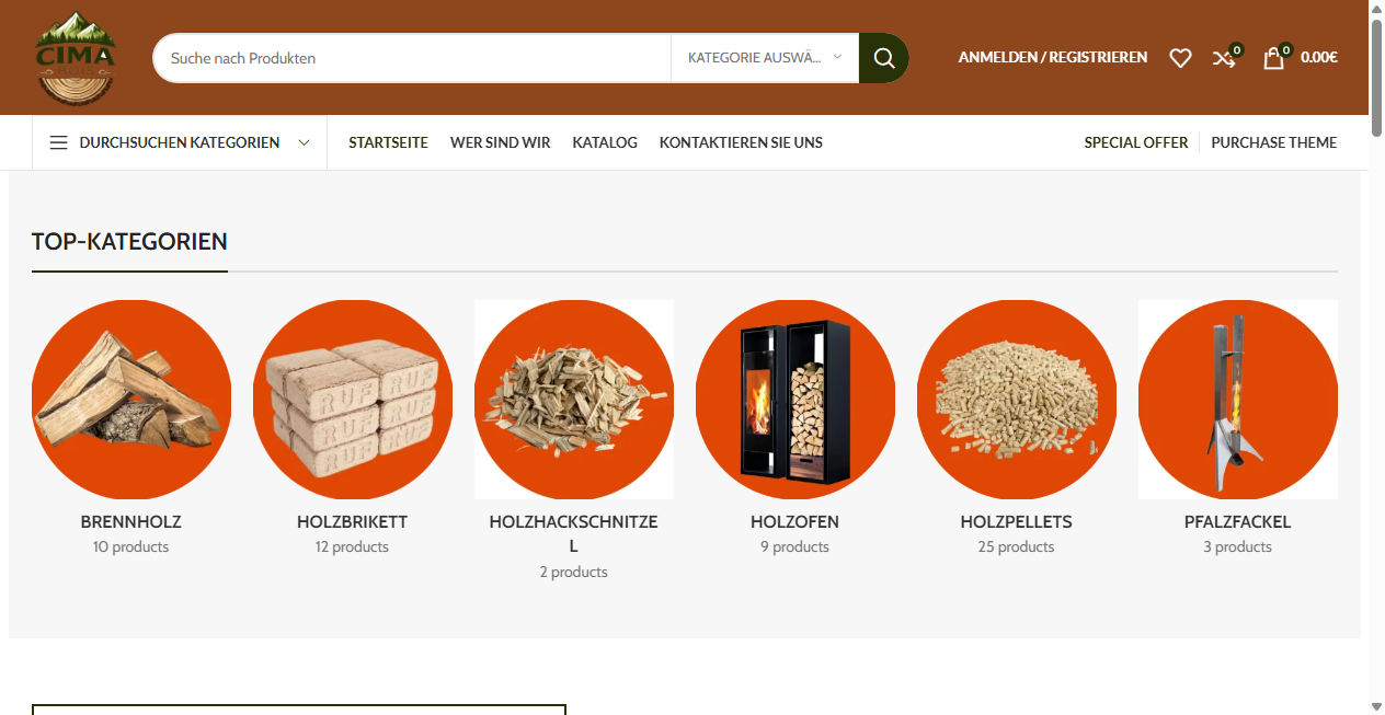 Screenshot von cima-bois.com