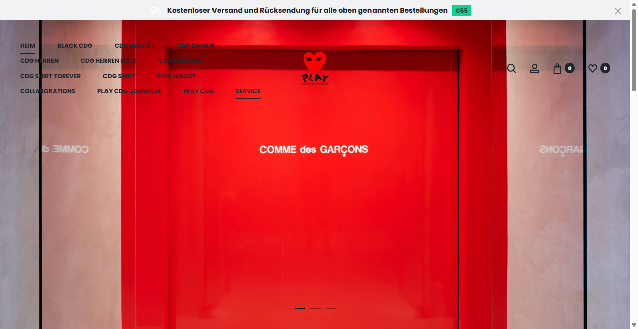 Fake Shop Warnung: comme-des-garcons.co.at (2026)