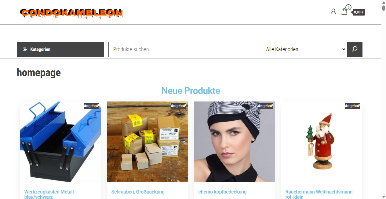 Screenshot von condokameleon.com