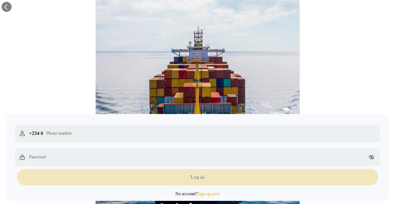 Screenshot von containerworldapp.com