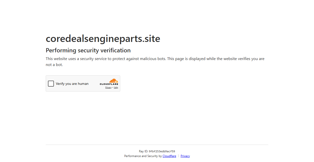 Screenshot von coredealsengineparts.site